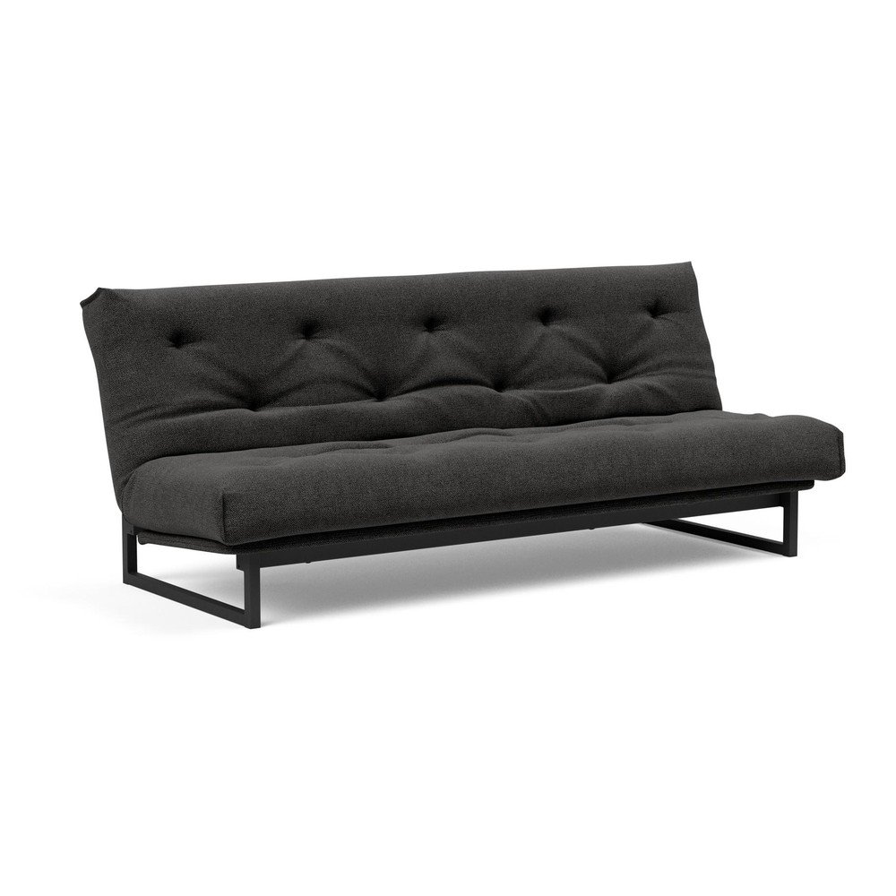Tmavě šedá rozkládací pohovka Innovation Fraction Nordic, 140 cm v:1390287