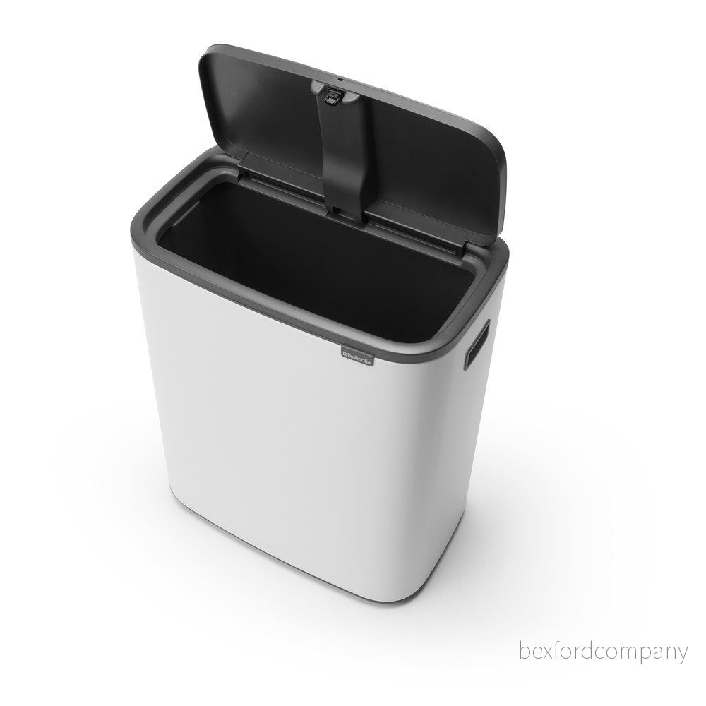 Bílý dotykový ocelový odpadkový koš 60 l Bo Touch Bin – Brabantia v:1696100 Bílý dotykový ocelový odpadkový koš 60 l Bo Touch Bin – Brabantia v:1696100