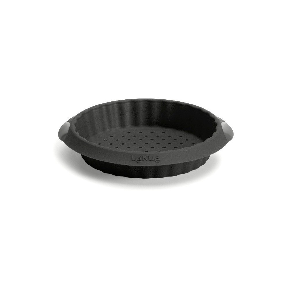 Černá silikonová forma na koláč z křehkého těsta Lékué Crunchy, ⌀ 12 cm v:1235136 Černá silikonová forma na koláč z křehkého těsta Lékué Crunchy, ⌀ 12 cm v:1235136