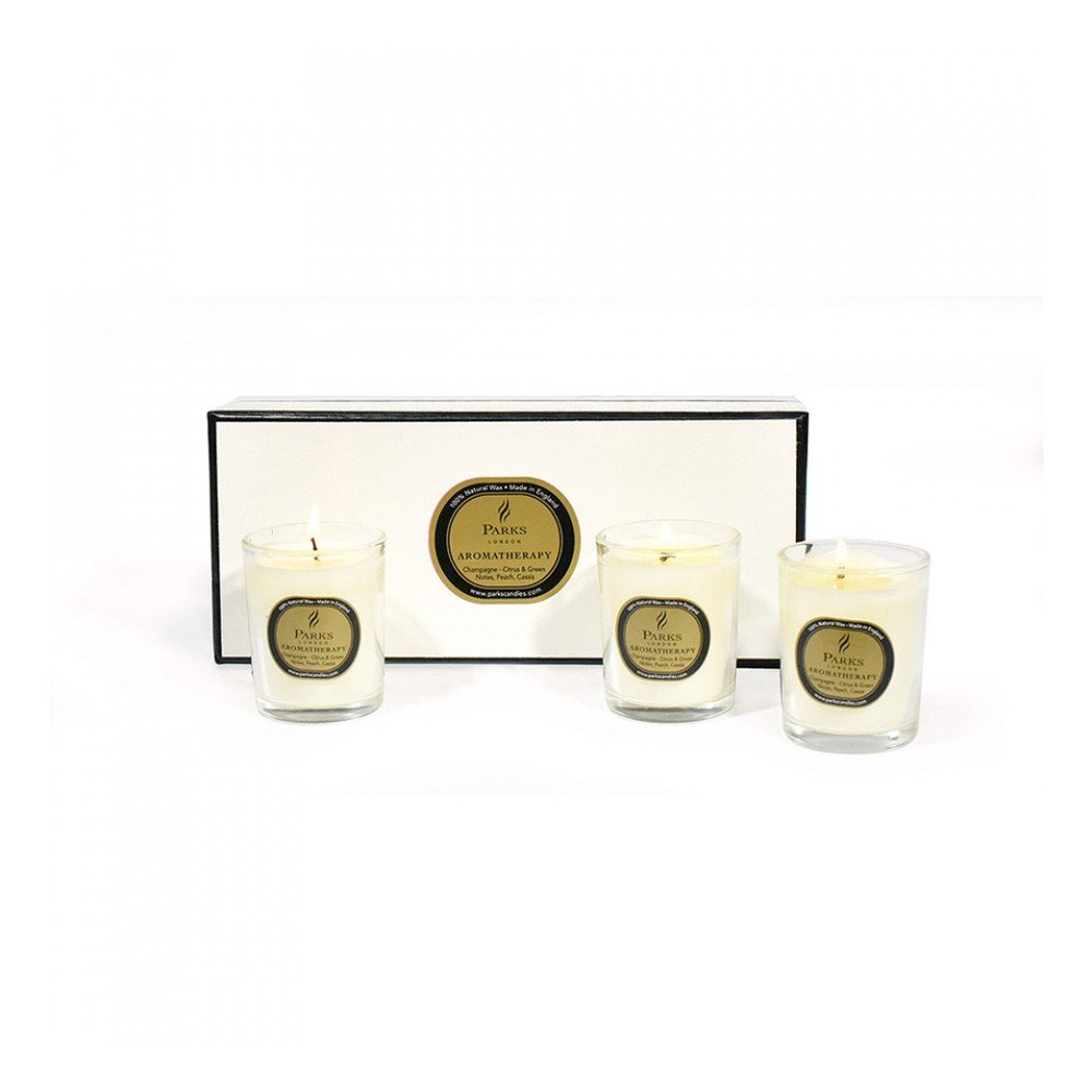 Sada 3 svíček s vůní šampaňského Parks Candles London Champagne, 20 hodin hoření v:903626