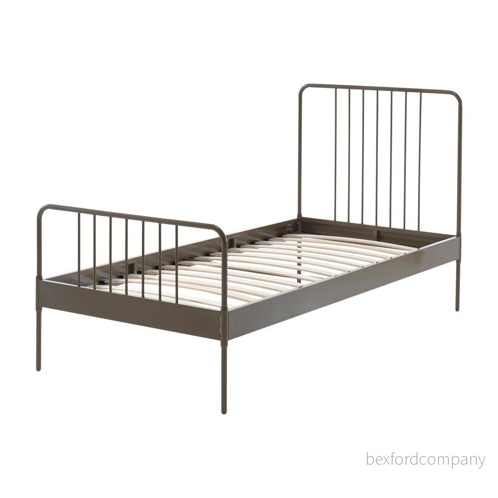 Hnědá kovová dětská postel Vipack Jack, 90 x 200 cm v:1228088