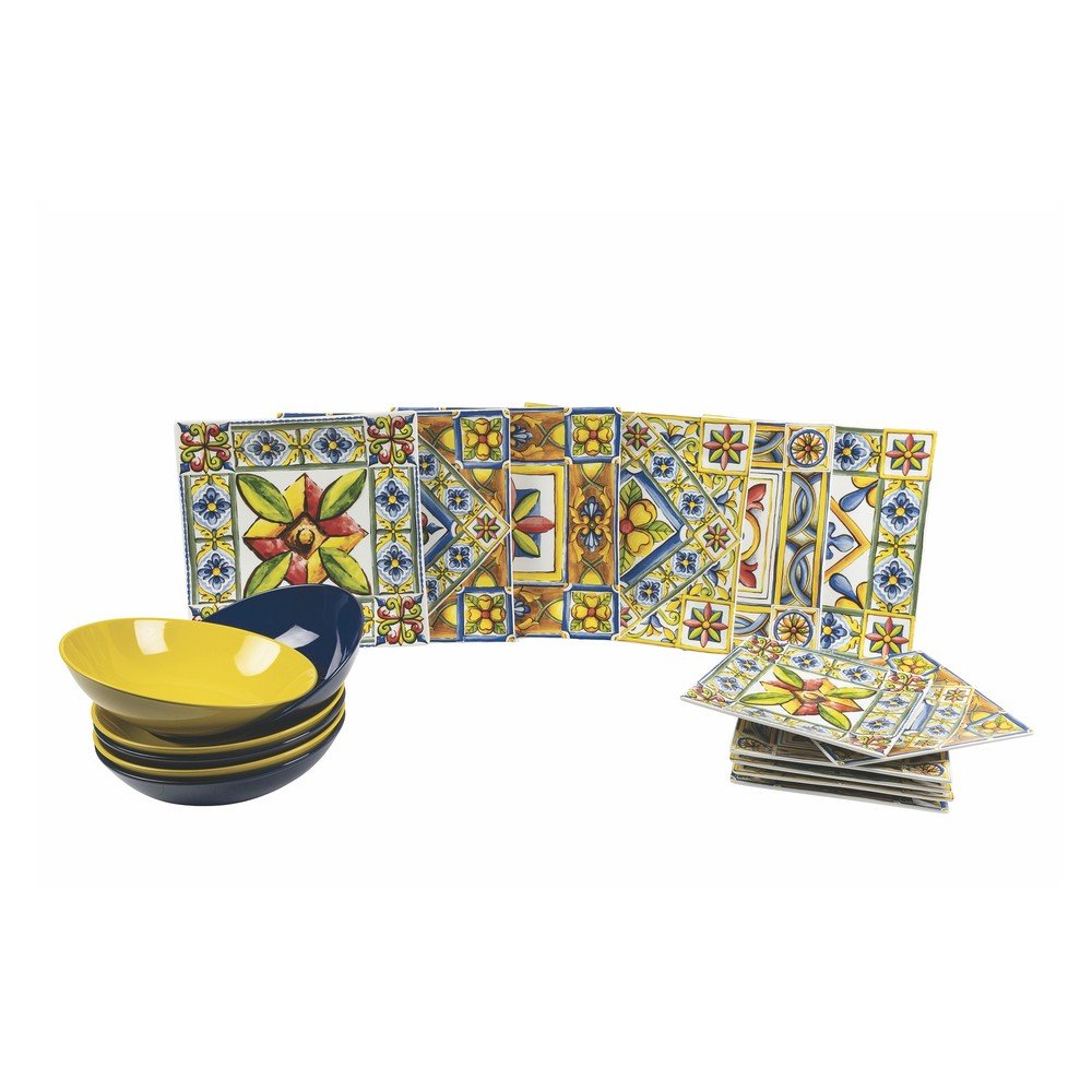 18dílná porcelánová sada talířů VDE Tivoli 1996 Costiera v:1381679