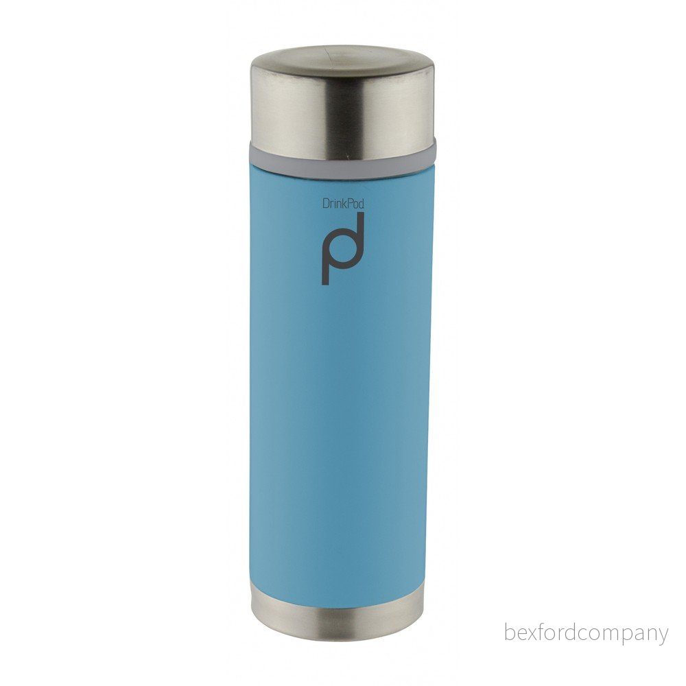 Modrá vakuová termoska z nerezové oceli Pioneer Drink Pod, 350 ml v:1307096