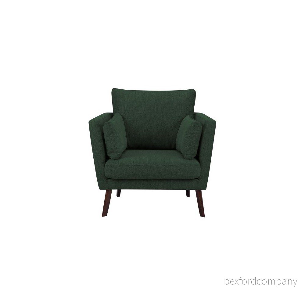 Láhvově zelené křeslo Mazzini Sofas Elena v:1083086