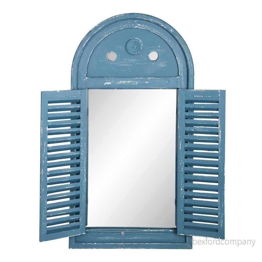 Venkovní zrcadlo s dřevěným rámem 39x75 cm French – Esschert Design v:1252652