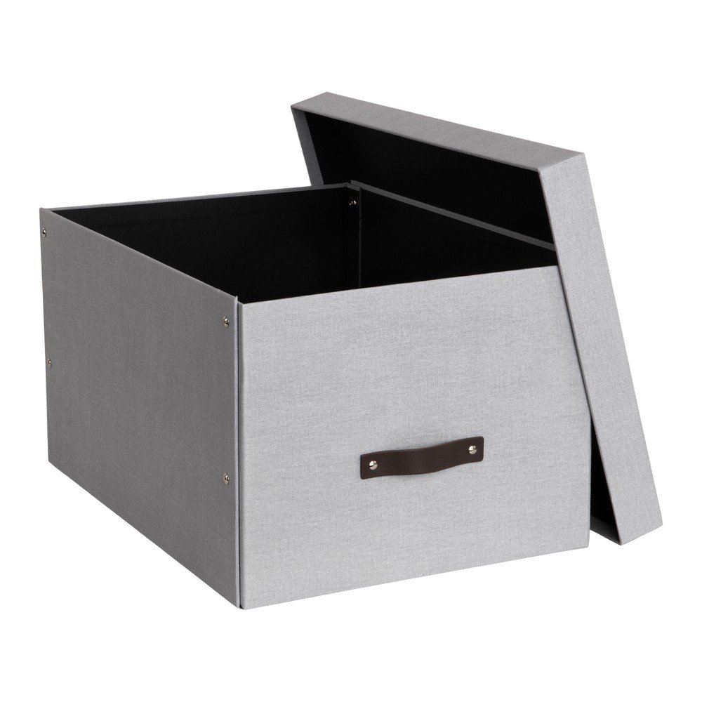 Kartonový úložný box s víkem Tora – Bigso Box of Sweden v:1587880