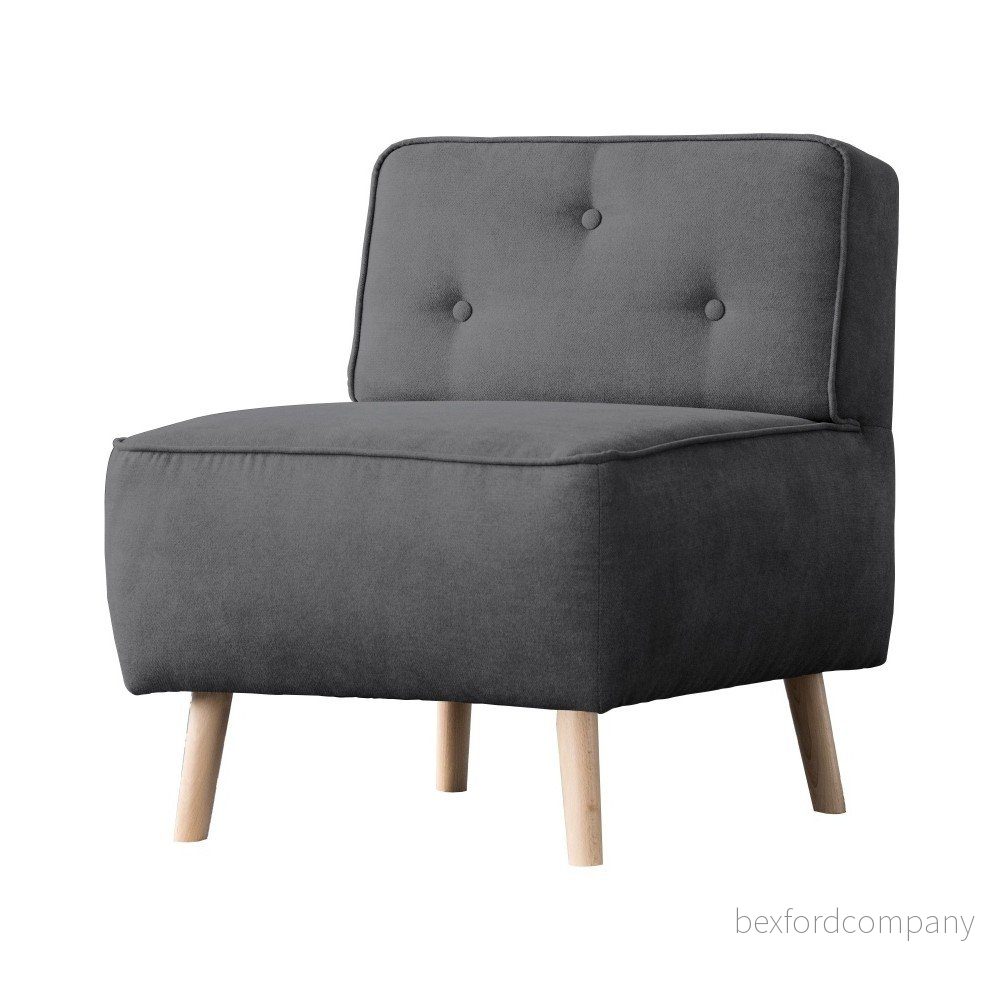 Tmavě šedé křeslo Kooko Home Lounge v:900552