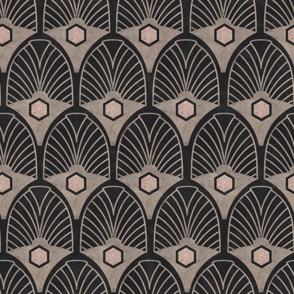 Tapeta Global Art Production Art Deco Leaf, 52 x 300 cm v:767812