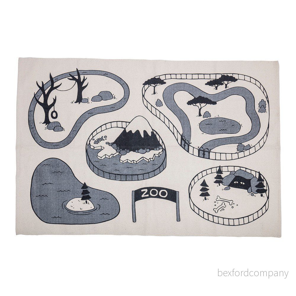 Dětský bavlněný koberec Bloomingville Mini ZOO, 155 x 100 cm v:1259398