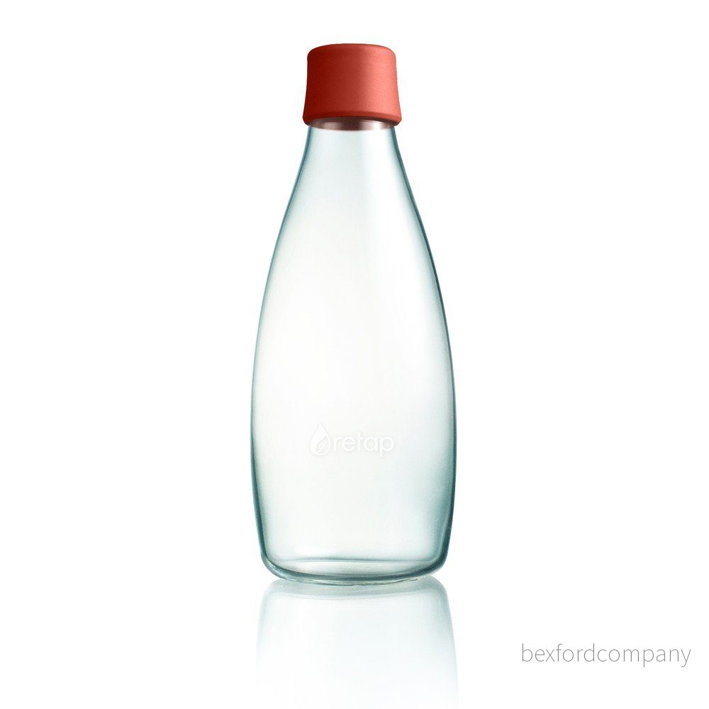 Tmavě oranžová skleněná lahev ReTap, 800 ml v:1328506