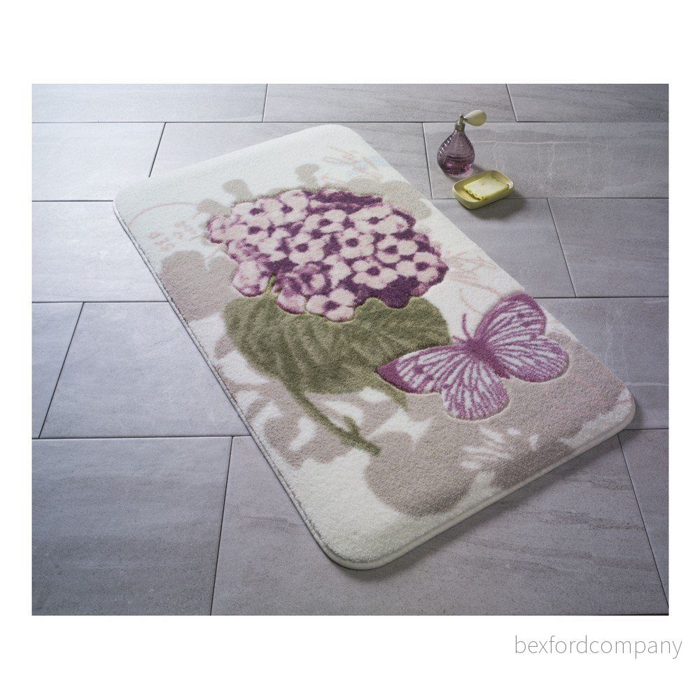Vzorovaná růžová předložka do koupelny Confetti Bathmats Pia, 80 x 140 cm v:1042066