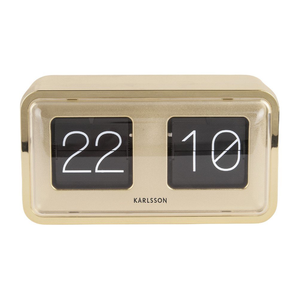 Pozlacené stolní hodiny Karlsson Bold Flip v:1274342