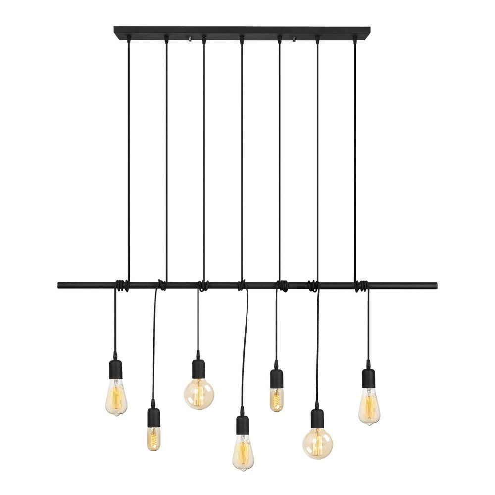 Černé kovové závěsné svítidlo Opviq lights Vincent v:1301170