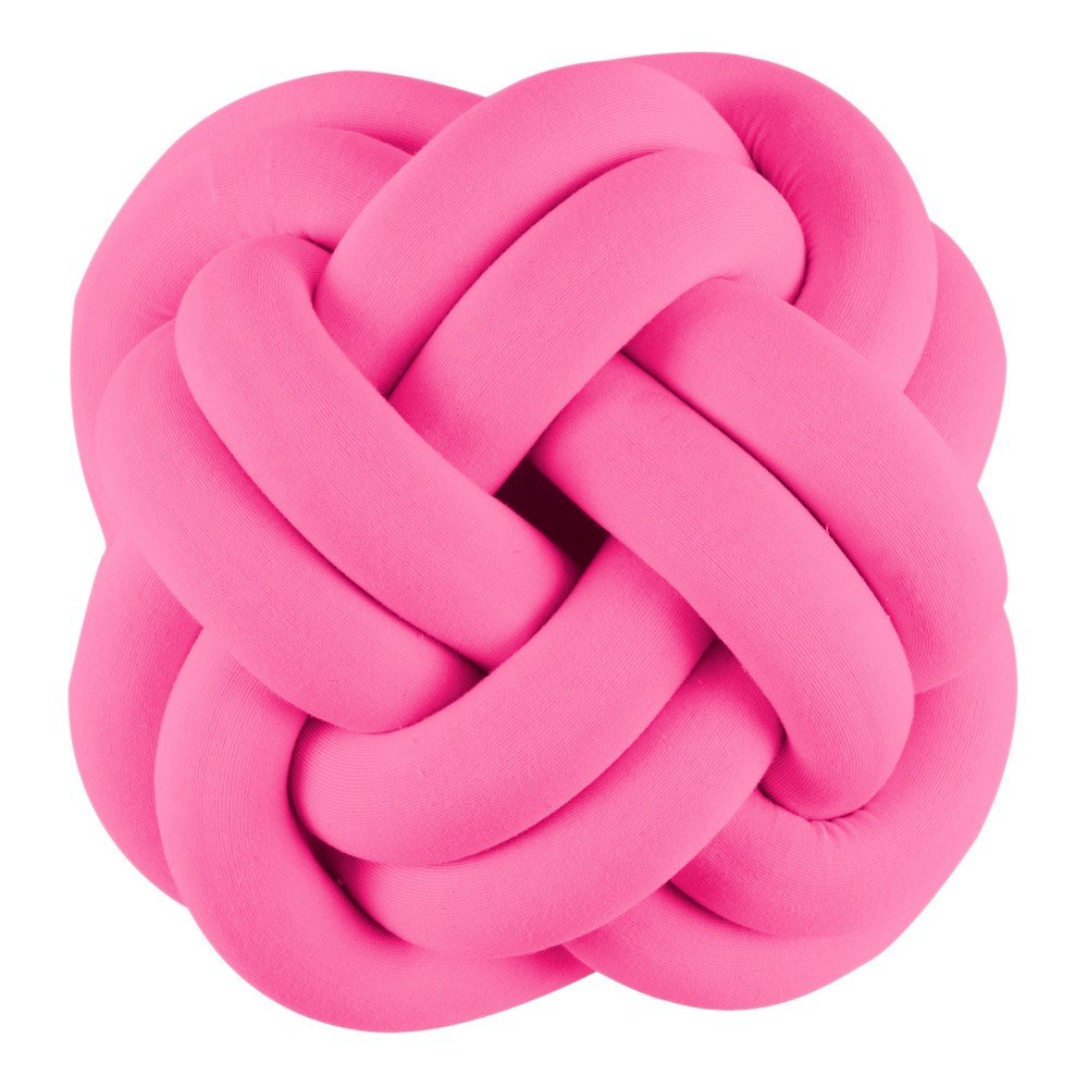 Malý růžový polštář/puf Knotty Knots Simple v:839622