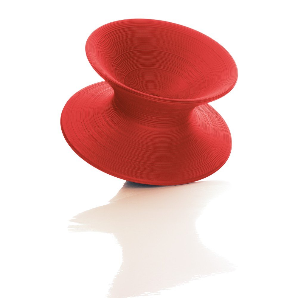 Červené křeslo Magis Spun, ø 91 cm v:1306056