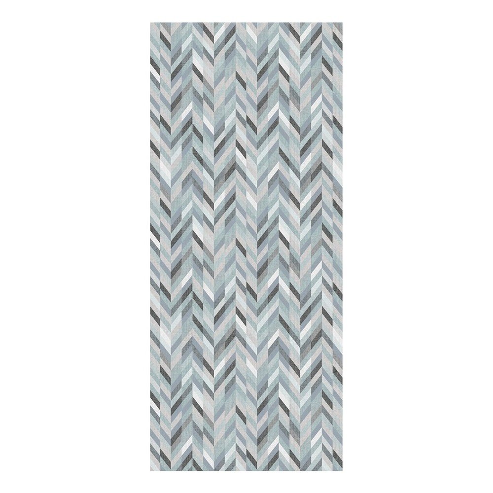 Modro-šedý běhoun Floorita Leather, 60 x 240 cm v:1253310