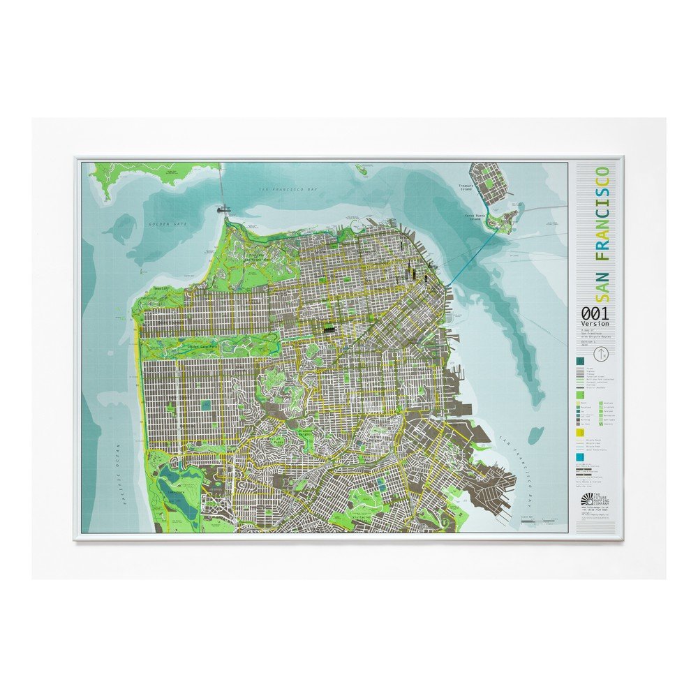 Magnetická mapa San Francisca The Future Mapping Company San Francisco, 100 x 70 cm v:1174236