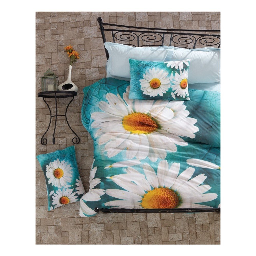 Povlečení s prostěradlem na dvoulůžko Daisy in the Sky, 200 x 220 cm v:806168