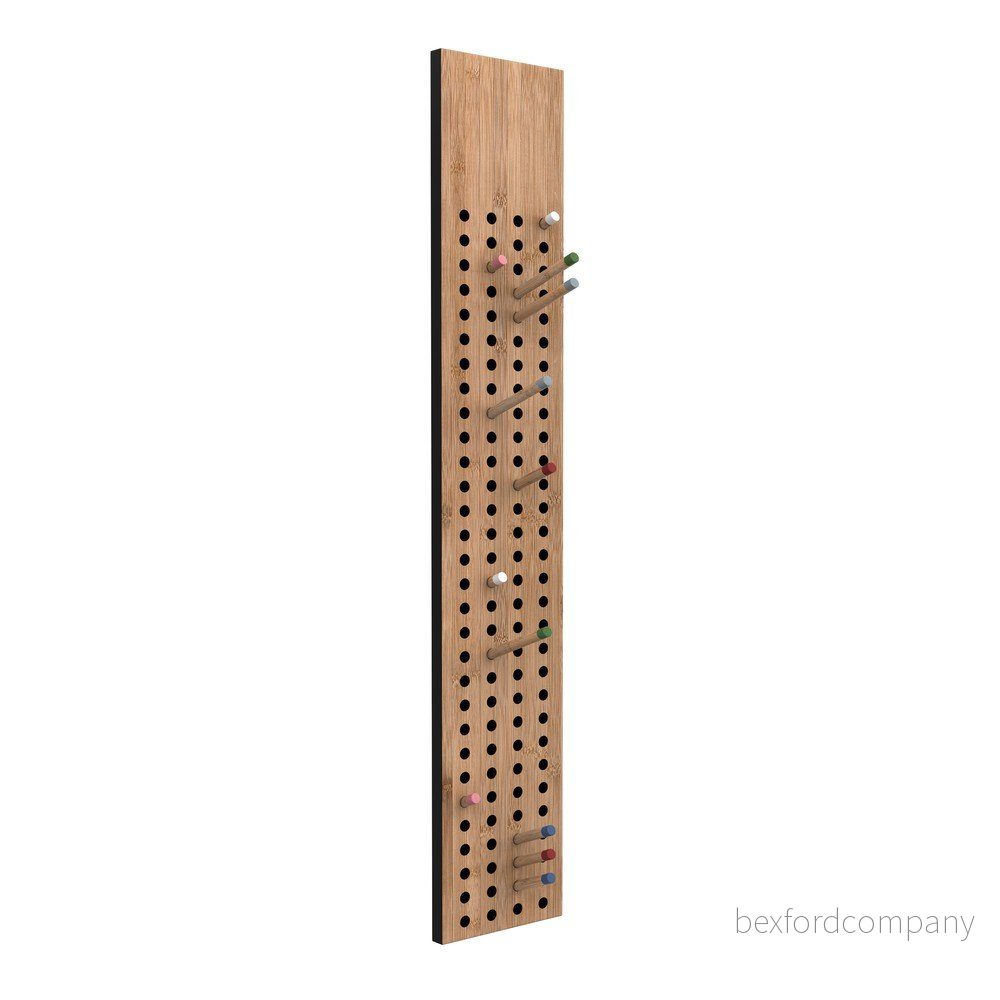 Nástěnný variabilní věšák z bambusu Moso We Do Wood Scoreboard, výška 100 cm v:917416