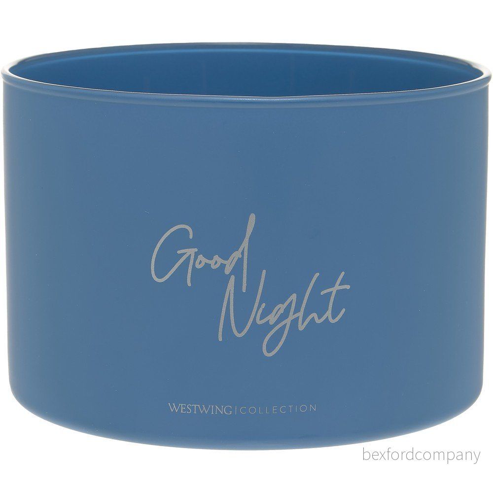 Modrá vonná svíčka Westwing Collection Good Night: Airy Lavender, doba hoření 45 h v:1445666