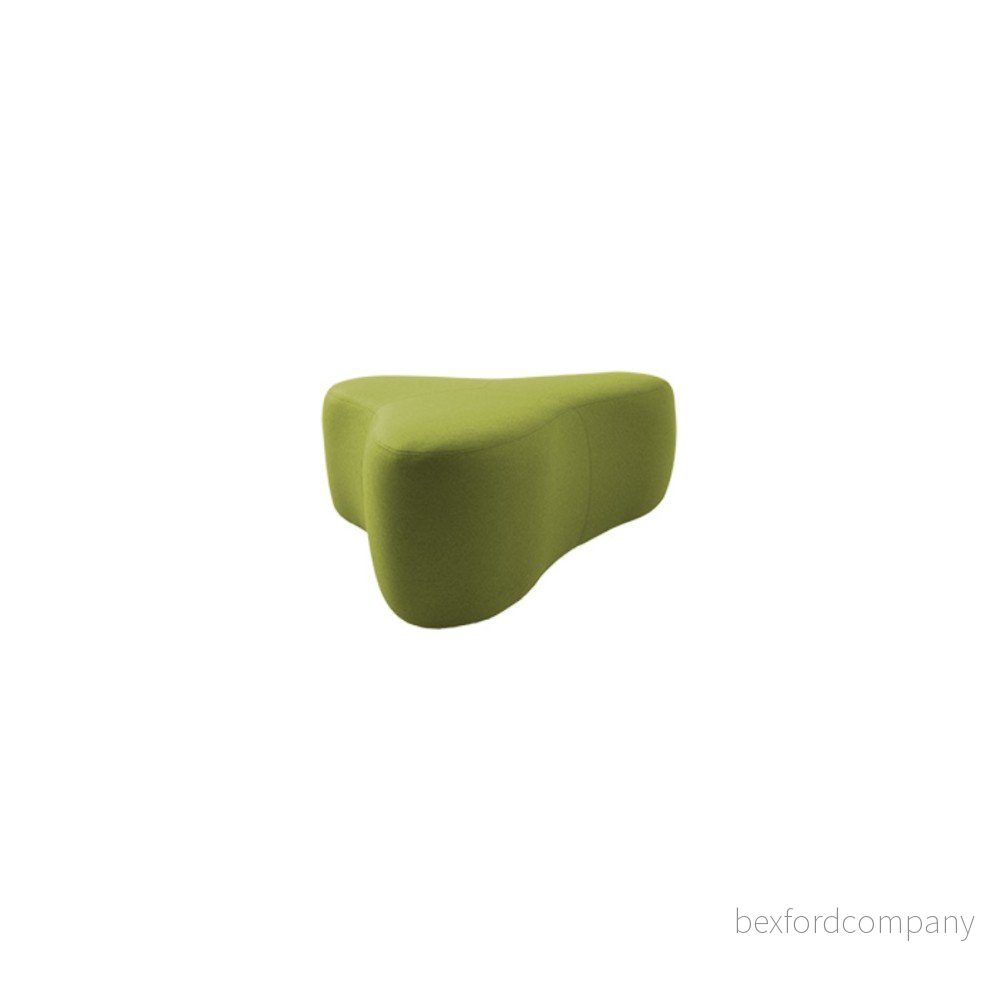 Zelený puf Softline Chat Felt Melange Lime, délka 130 cm v:1195694