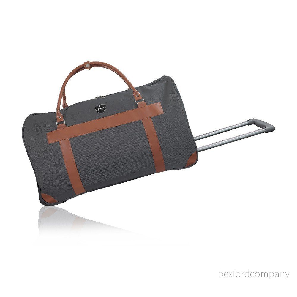 Tmavě šedá cestovní taška na kolečkách GENTLEMAN FARMER Oslo, 40 l v:1148236