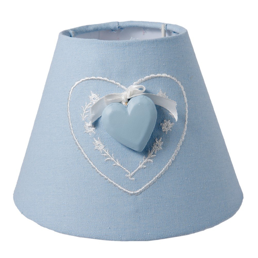 Modré stínítko Clayre & Eef Eveline, Ø 17 cm v:892348
