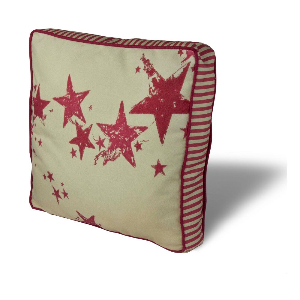 Podsedák s výplní Gravel Stars Red, 42 x 42 cm v:792904