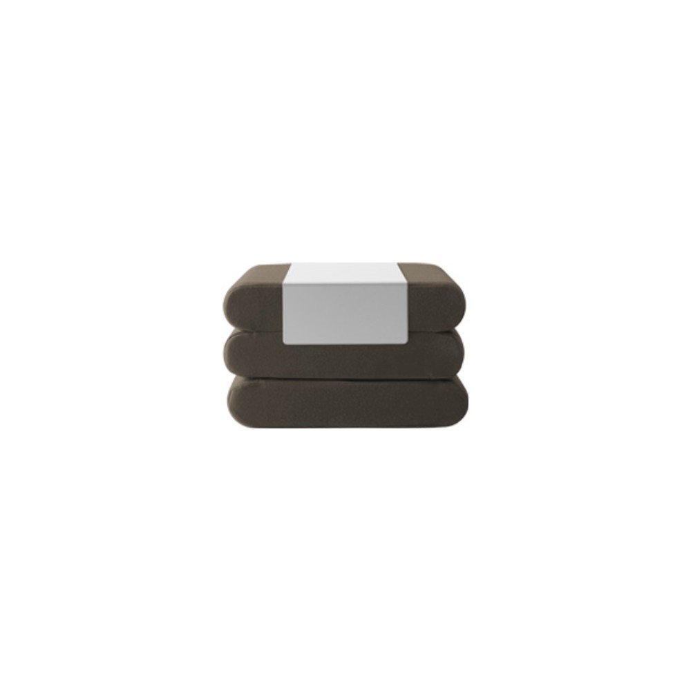 Tmavě hnědý rozkládací puf Softline Bingo Eco Cotton Mocha v:1194596