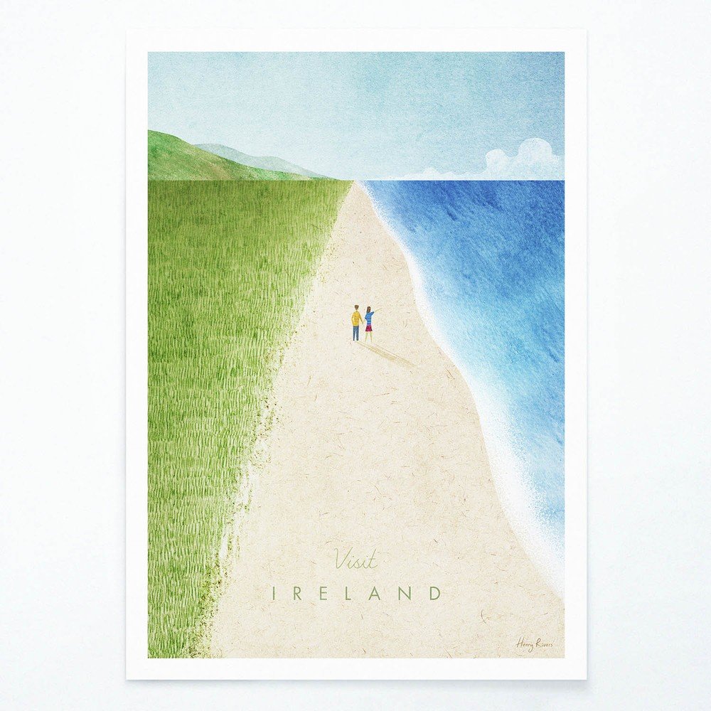 Plakát Travelposter Ireland, A2 v:1346655