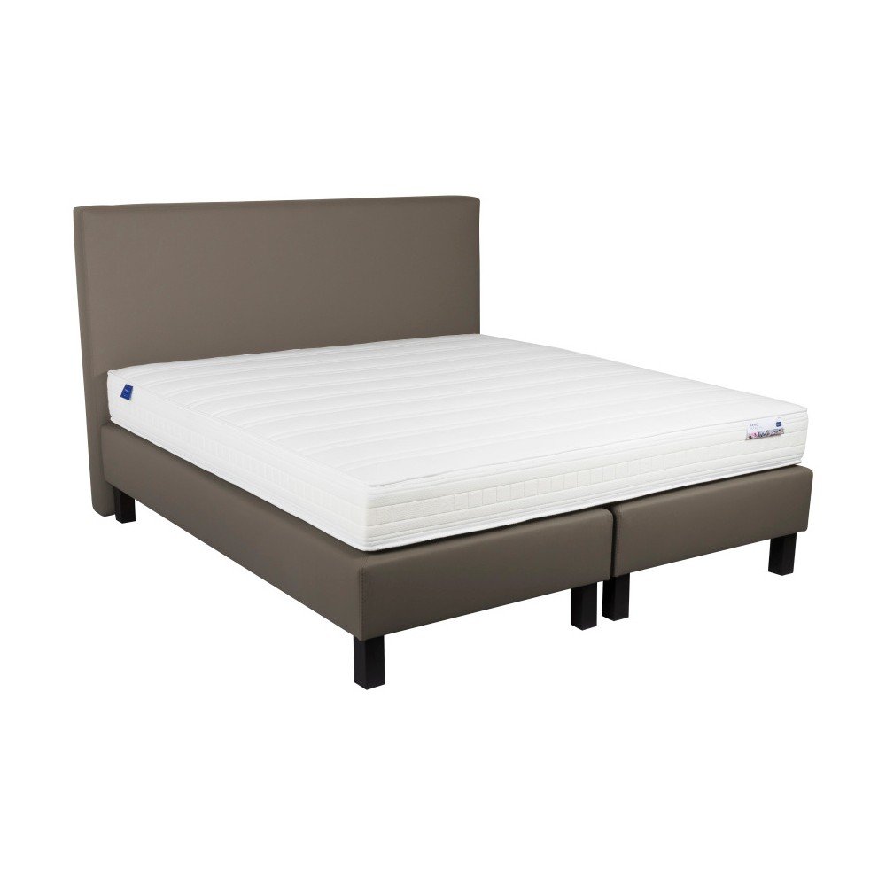 Béžová boxspring postel Revor Domino, 200 x 140 cm v:979566