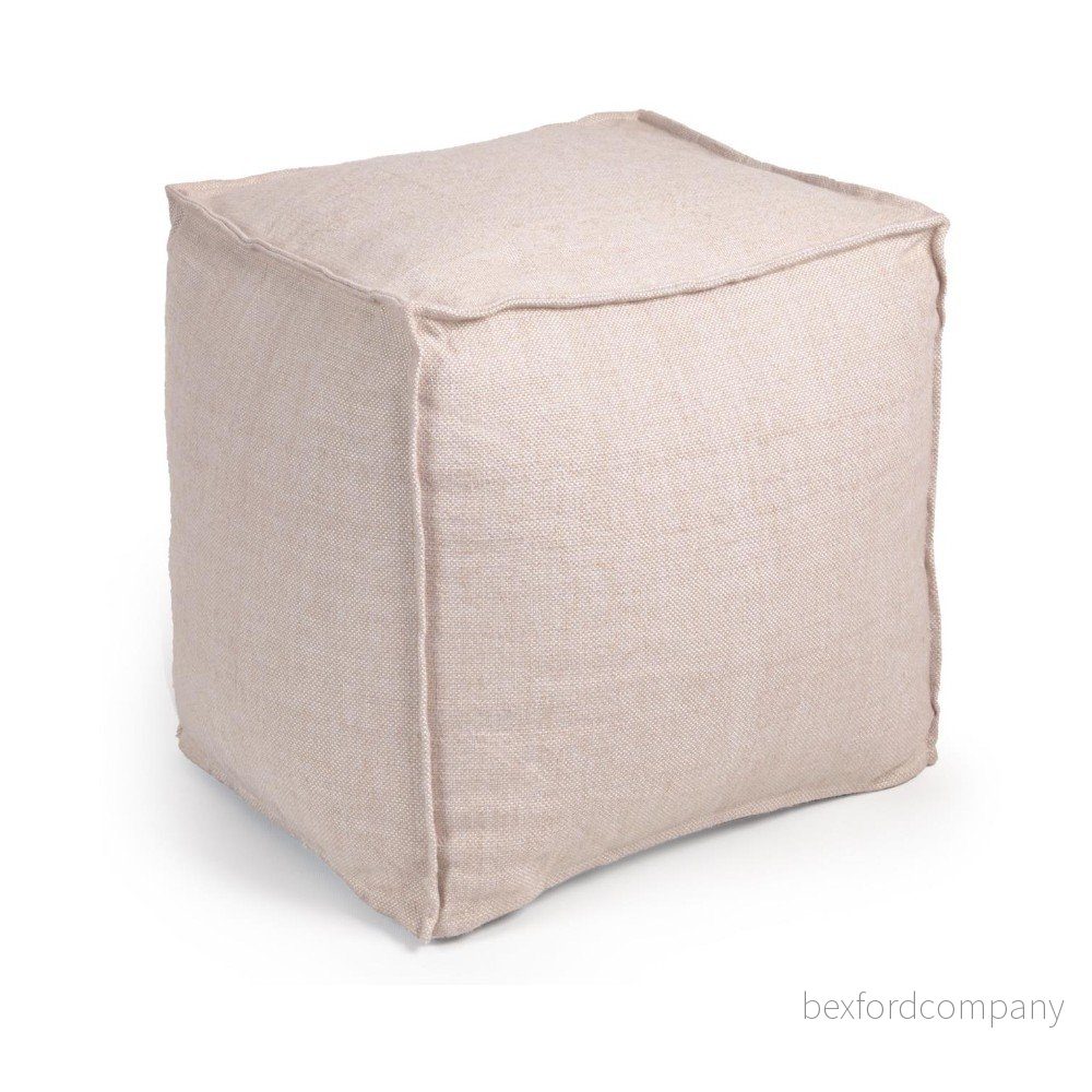 Béžový zahradní puf Kave Home Leeith, 40 x 39 cm v:1446500