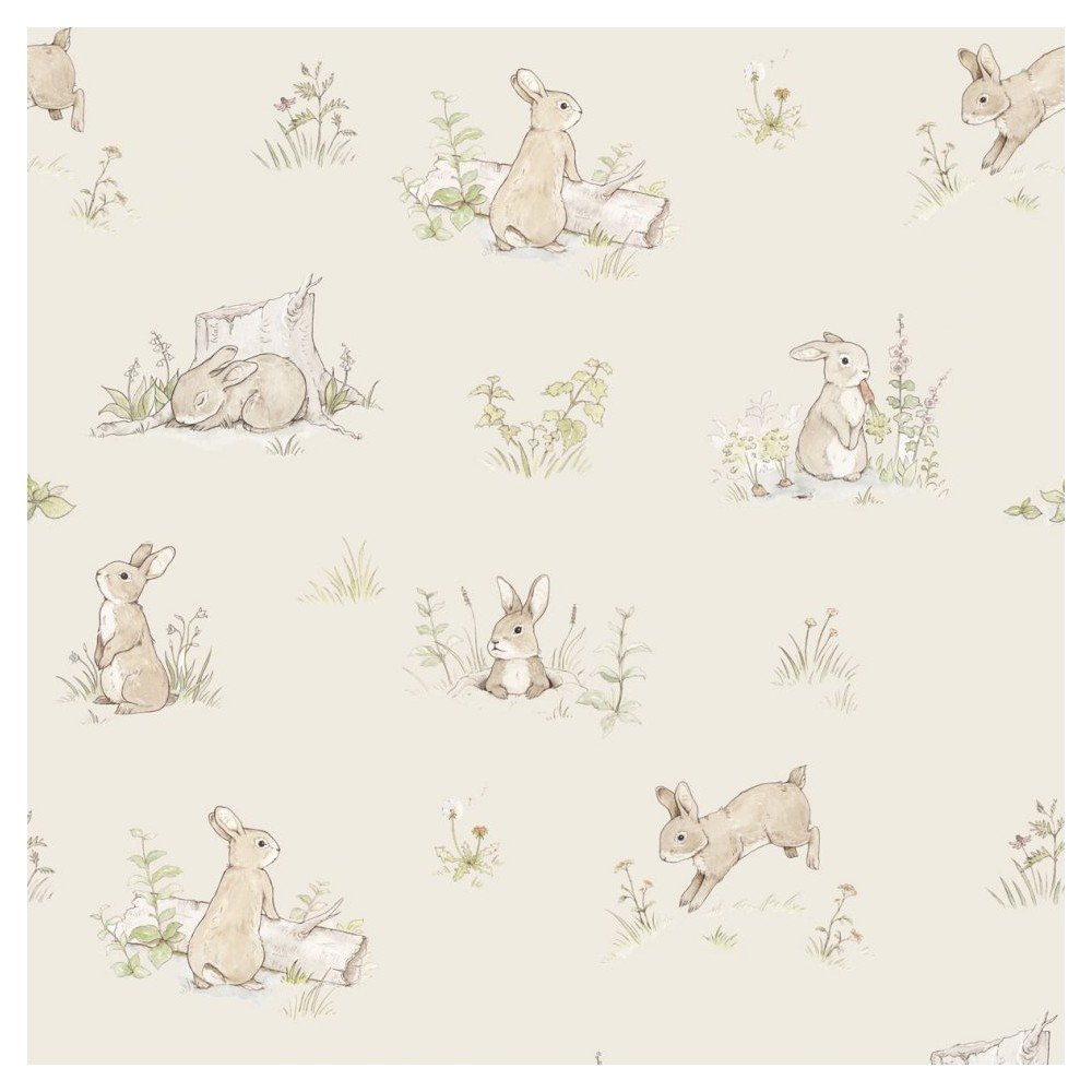 Dětská tapeta 50x280 cm Rabbit Day – Dekornik v:1319808