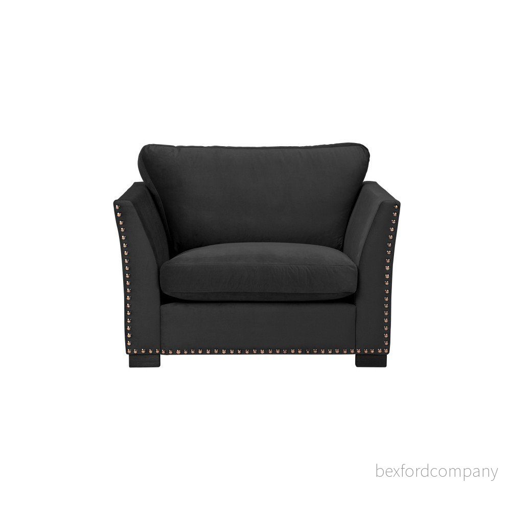 Tmavě šedé křeslo The Classic Living Pierre v:1096496