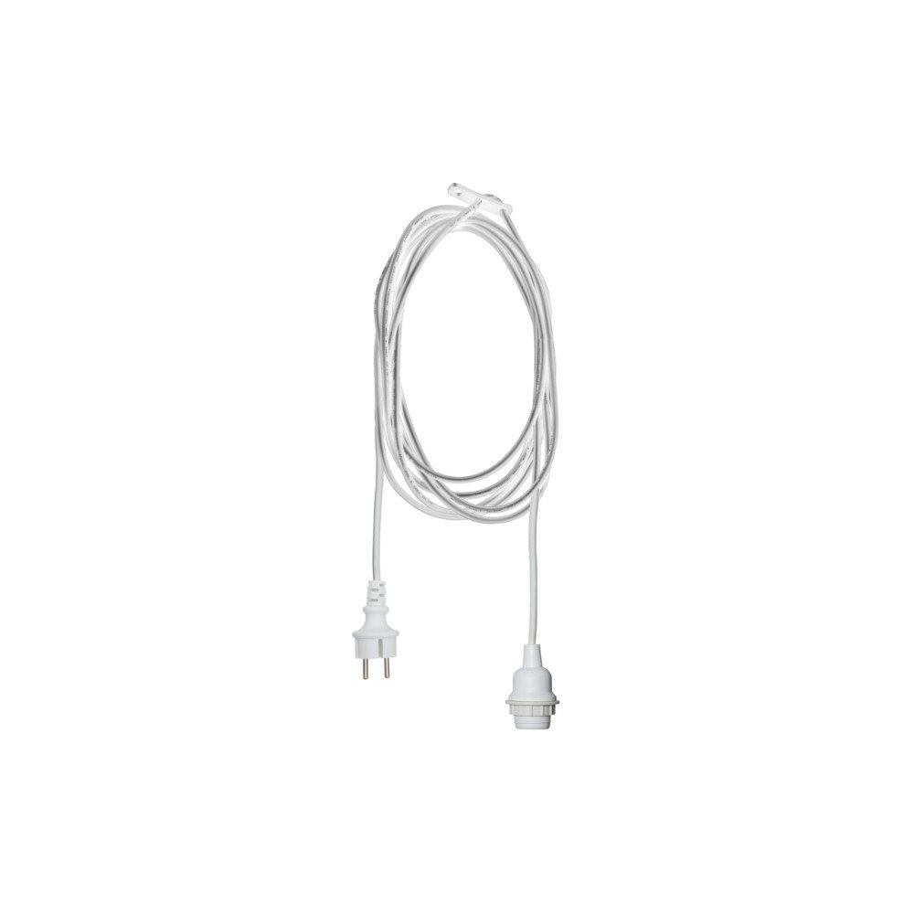 Bílý kabel s koncovkou pro žárovku Star Trading Ute, délka 5 m v:1338683