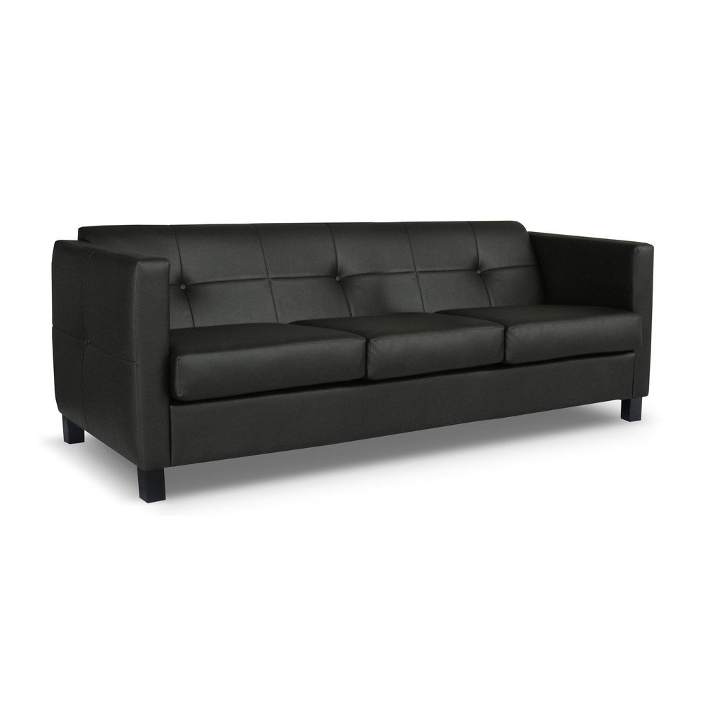 Černá pohovka pro tři Rodier Satin v:711952