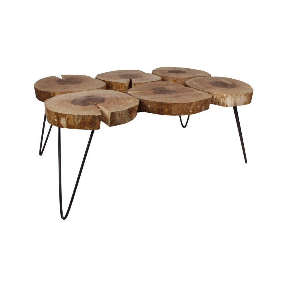 Konferenční stolek z dubu HSM collection Hairpin, 110 x 75 cm v:1042452