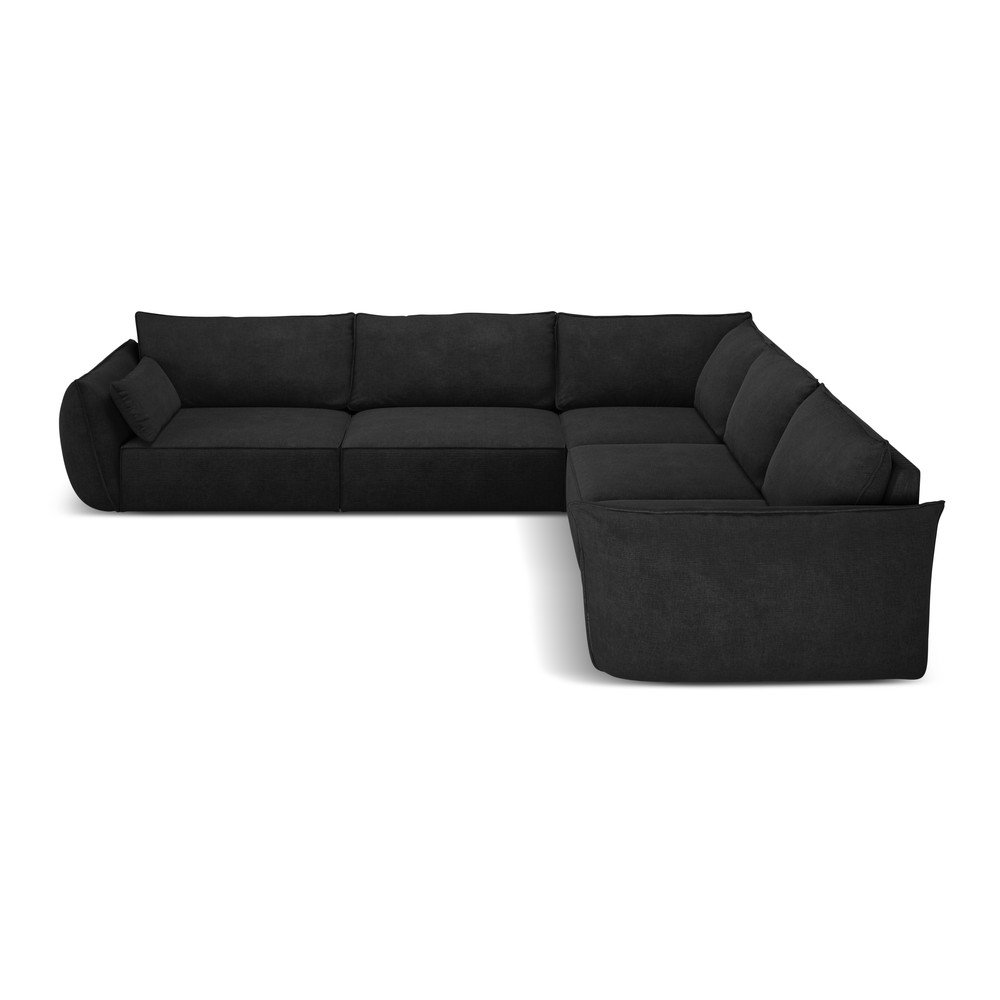 Tmavě šedá rohová pohovka Vanda – Mazzini Sofas v:1539972