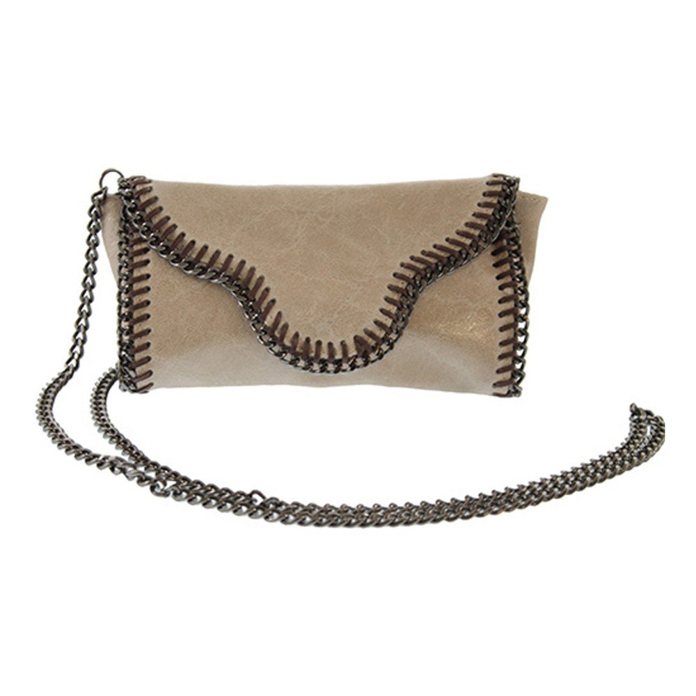 Taupe kožené psaníčko Helena v:716500