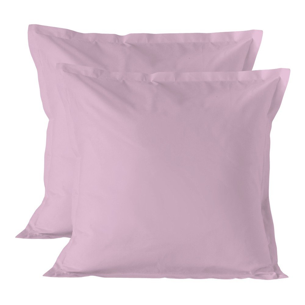 Sada 2 světle růžových povlaků na polštář Basic, 60 x 60 cm v:759108