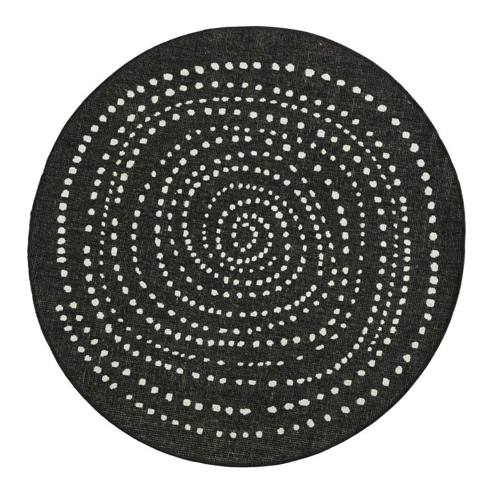 Černý venkovní koberec NORTHRUGS Bali, ø 140 cm v:978940