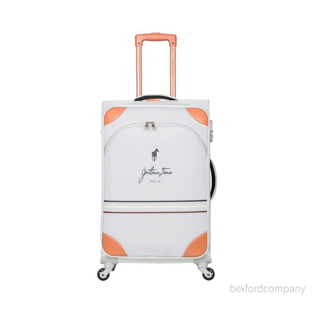 Bílý cestovní kufr na kolečkách GENTLEMAN FARMER Gettio Valise Cabine, 36 l v:1267934