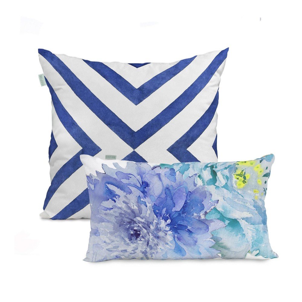 Sada 2 bavlněných povlaků na polštář HF Living Blue Dream v:1018594