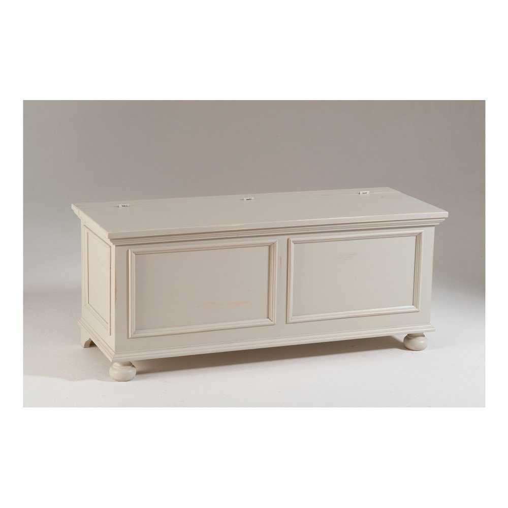 Krémová dřevěná truhla Castagnetti Chest v:848074