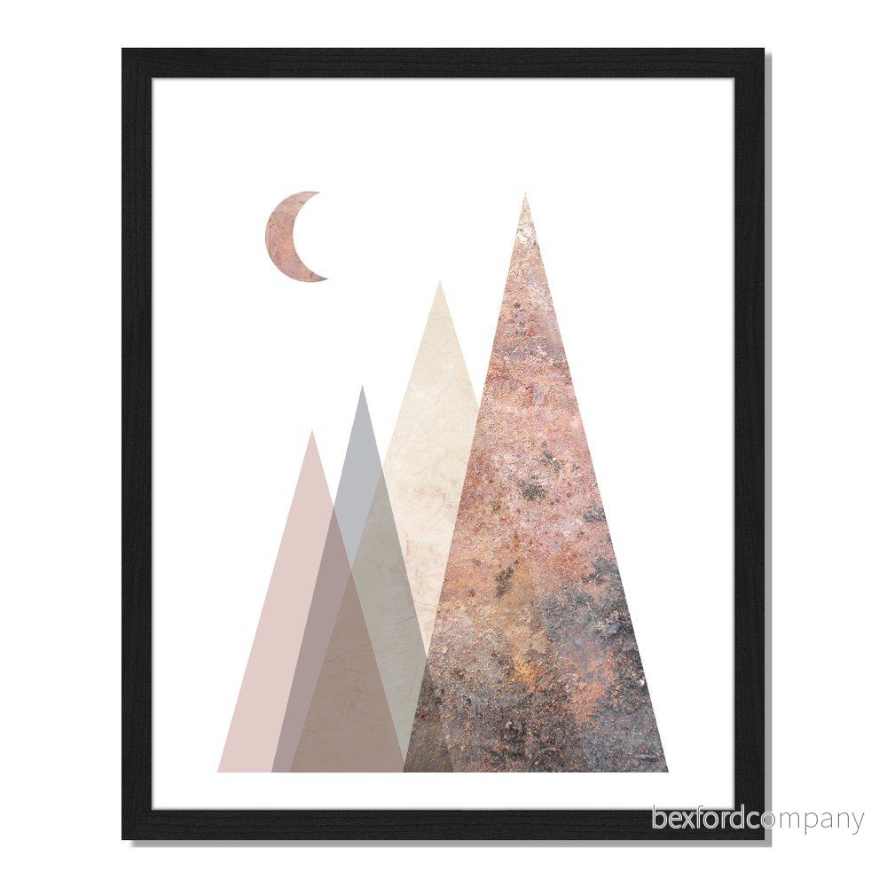 Obraz v rámu Liv Corday Scandi Night Mountains, 40 x 50 cm v:885620