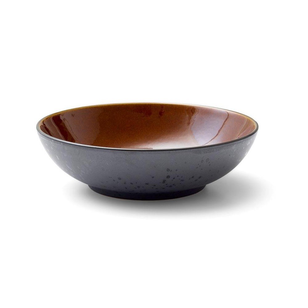 Černá/oranžová mísa z kameniny ø 24 cm Gastro Black/Amber – Bitz v:1428415