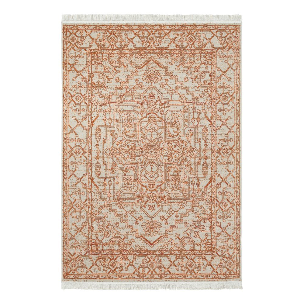 Oranžový koberec s podílem recyklované bavlny Nouristan, 80 x 150 cm v:1433925