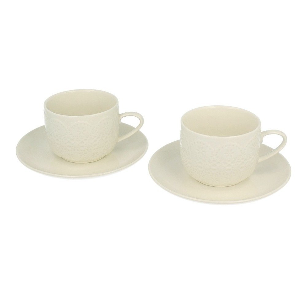 Sada 2 šálků s podšálkem Duo Gift Koronka, 250 ml v:774634
