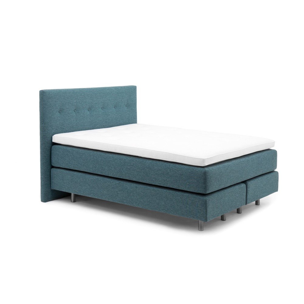 Tyrkysová boxspring postel Vivonita Lando, 160 x 200 cm v:801692