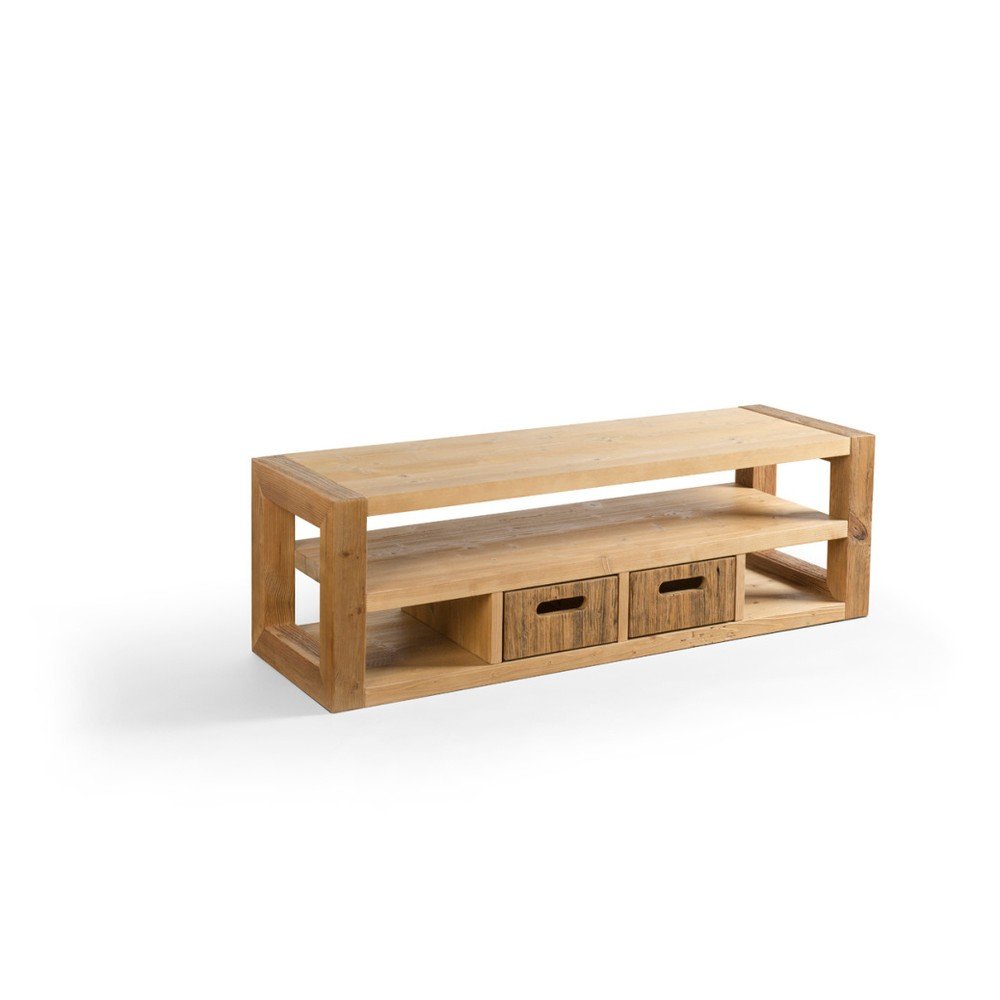 Dřevěný TV stolek Antique Wood, délka 133,5 cm v:901336